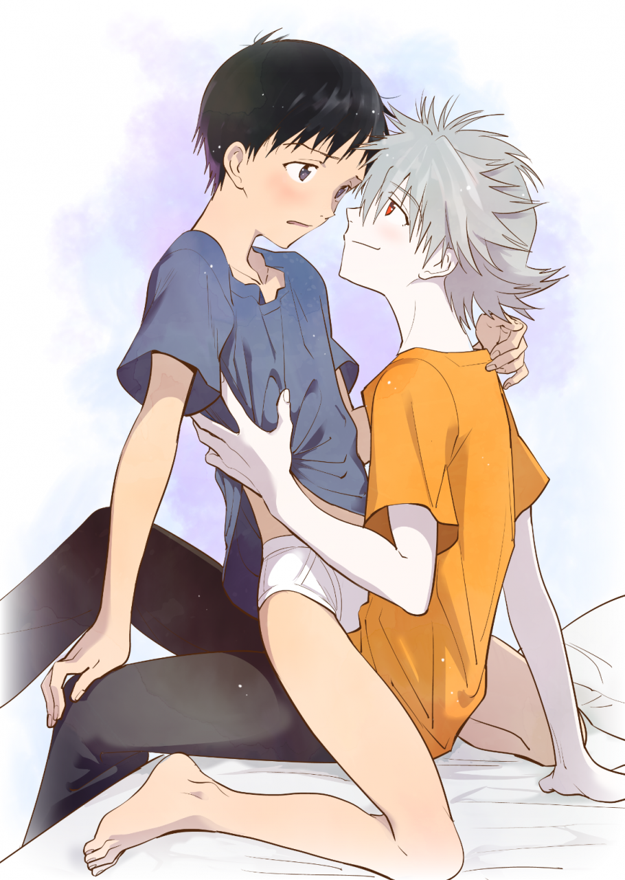 Evangelion yaoi hentai фото 41