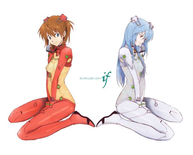 ayanami rei+soryu asuka langley