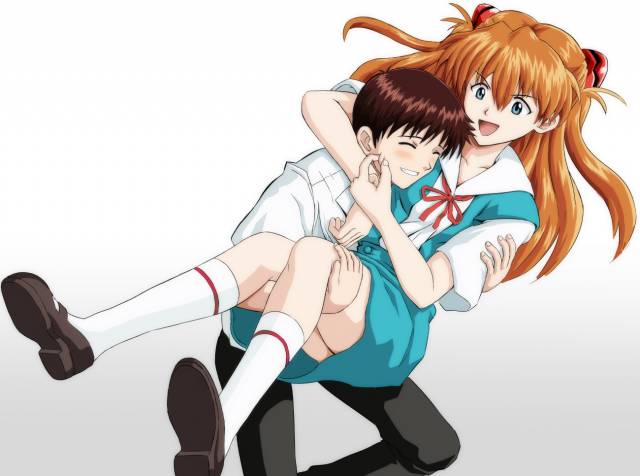 ikari shinji+soryu asuka langley