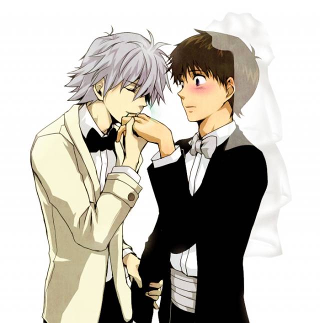 ikari shinji+nagisa kaworu