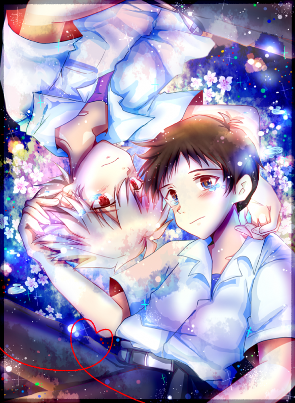 ikari shinji+nagisa kaworu