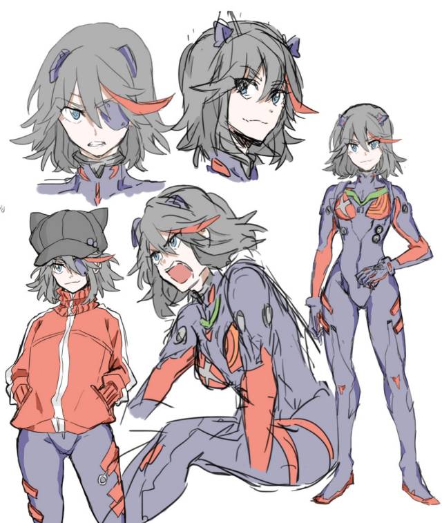 matoi ryuuko+senketsu+soryu asuka langley
