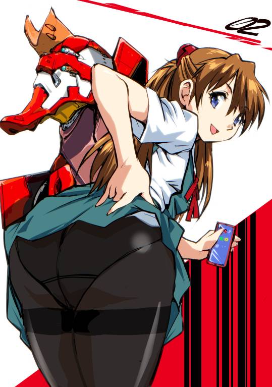 eva 02+nitta minami+soryu asuka langley