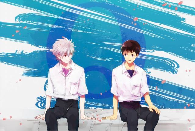 ikari shinji+nagisa kaworu