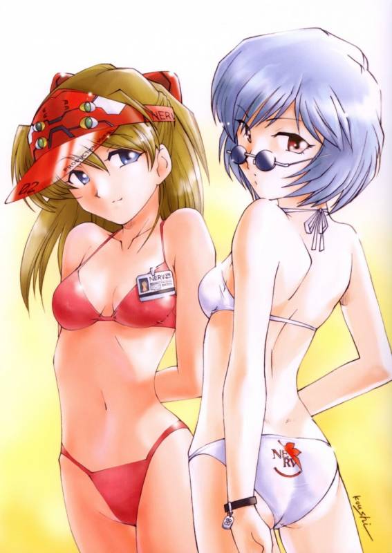 ayanami rei+soryu asuka langley