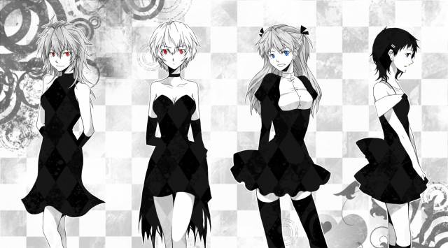 ayanami rei+ikY- shinji+nagisQ- kaworu+shg-chan+soo- asuka langley