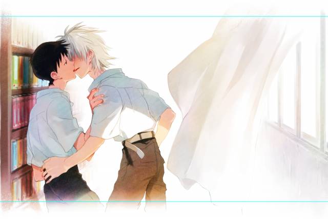 ikari shinji+nagisa kaworu