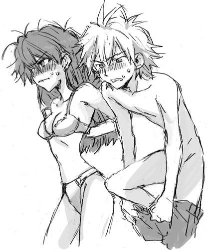 nagisa kaworu+soryu asuka langley