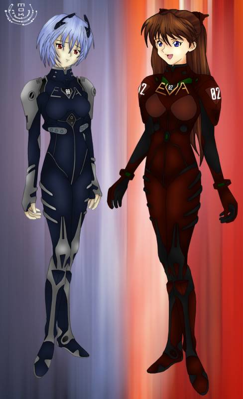 ayanami rei+soryu asuka langley