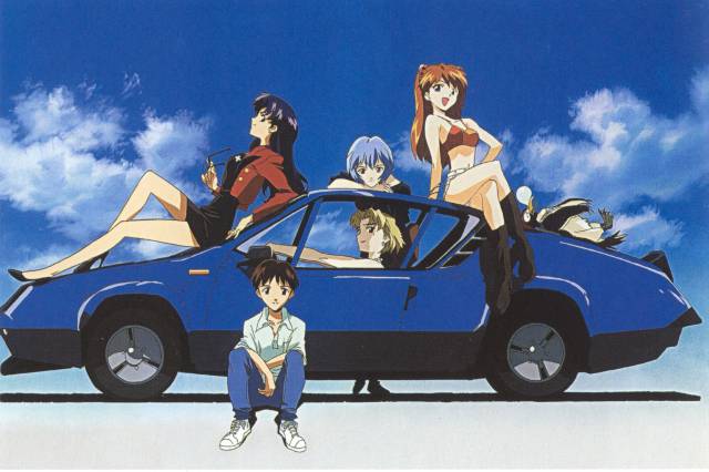akagi ritsuko+ayanami rei+ikari shinji+katsuragi misato+penpen+soryu asuka langley
