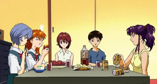 ayanami rei+ikari shinji+katsuragi misato+kirishima mana+soryu asuka langley