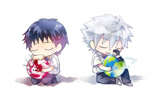 ikari shinji+nagisa kaworu