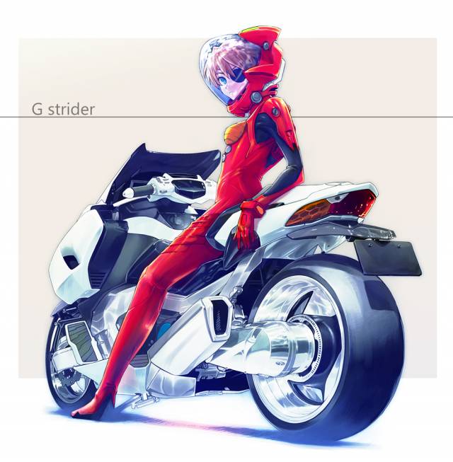 soryu asuka langley+yamaha g-strider