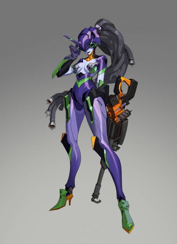 eva 01+widowmaker (overwatch)