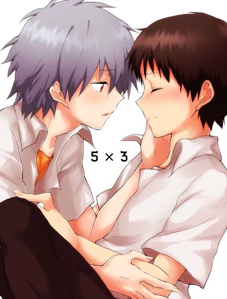 ikari shinji+nagisa kaworu
