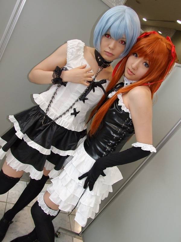 ayanami rei+soryu asuka langley