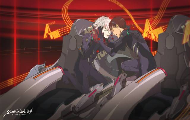 ikari shinji+nagisa kaworu