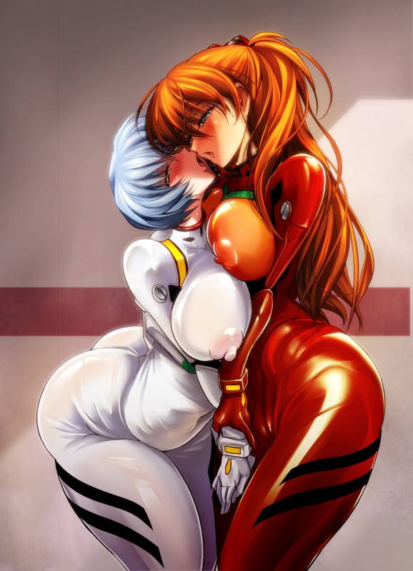 ayanami rei+soryu asuka langley