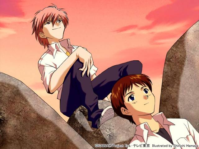 ikari shinji+nagisa kaworu