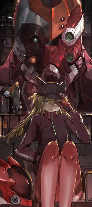 akagi ritsuko+eva 02+soryu asuka langley