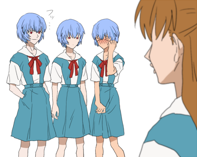 ayanami rei+ikari shinji+nagisa kaworu+soryu asuka langley