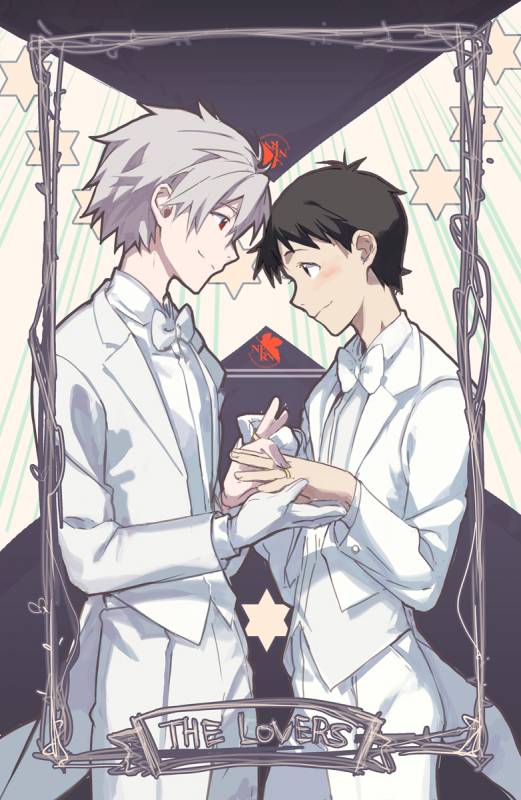 ikari shinji+nagisa kaworu