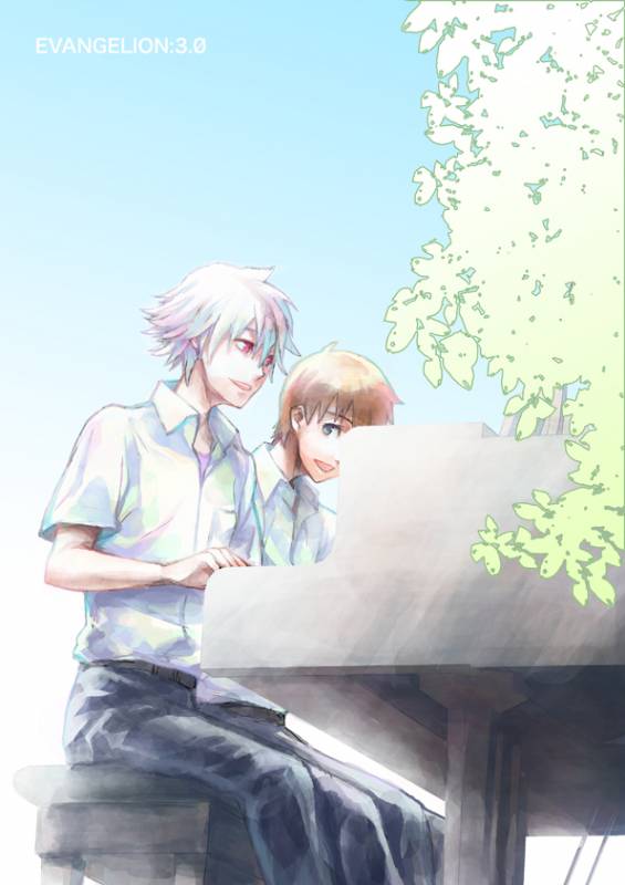 ikari shinji+nagisa kaworu