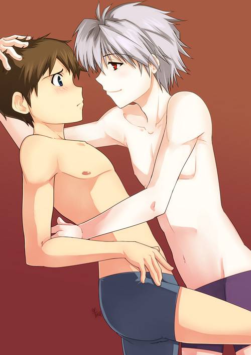 ikari shinji+nagisa kaworu
