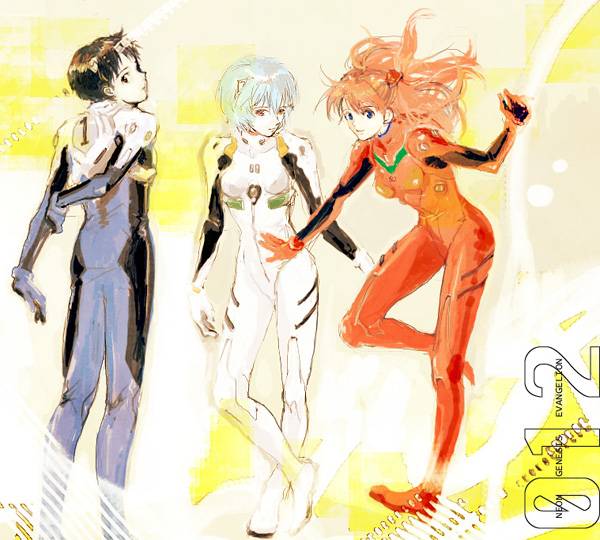 ayanami rei+ikari shinji+soryu asuka langley