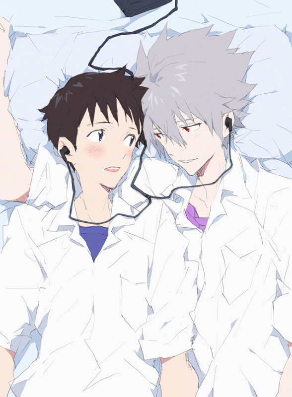 ikari shinji+nagisa kaworu