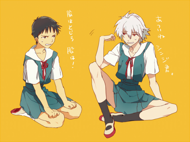 ikari shinji+nagisa kaworu