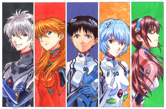 ayanami rei+ikari shinji+makinami mari illustrious+nagisa kaworu+soryu asuka langley