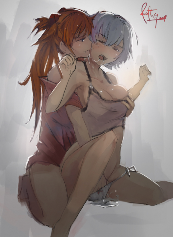 ayanami rei+soryu asuka langley