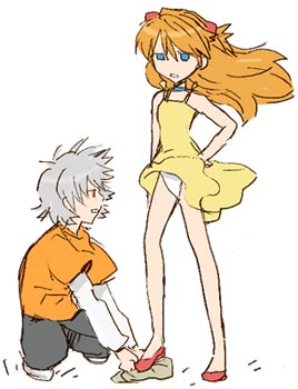 nagisa kaworu+soryu asuka langley