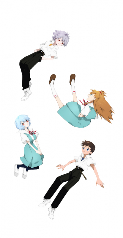 ayanami rei+ikari shinji+nagisa kaworu+soryu asuka langley