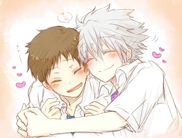 ikari shinji+nagisa kaworu