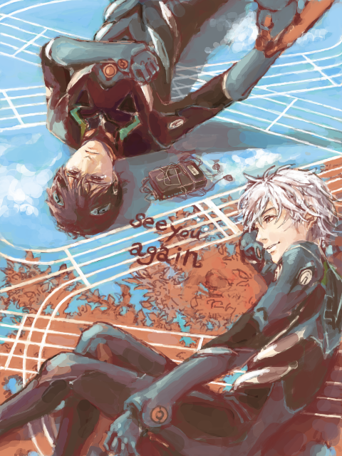 ikari shinji+nagisa kaworu