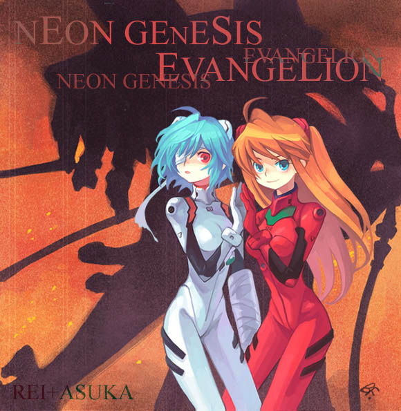 ayanami rei+soryu asuka langley