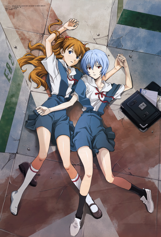 ayanami rei+soryu asuka langley