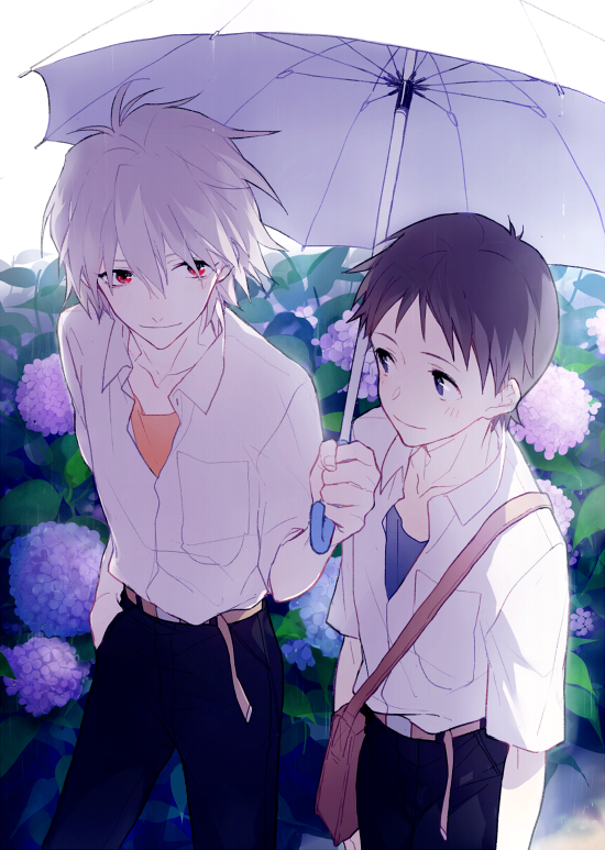 ikari shinji+nagisa kaworu