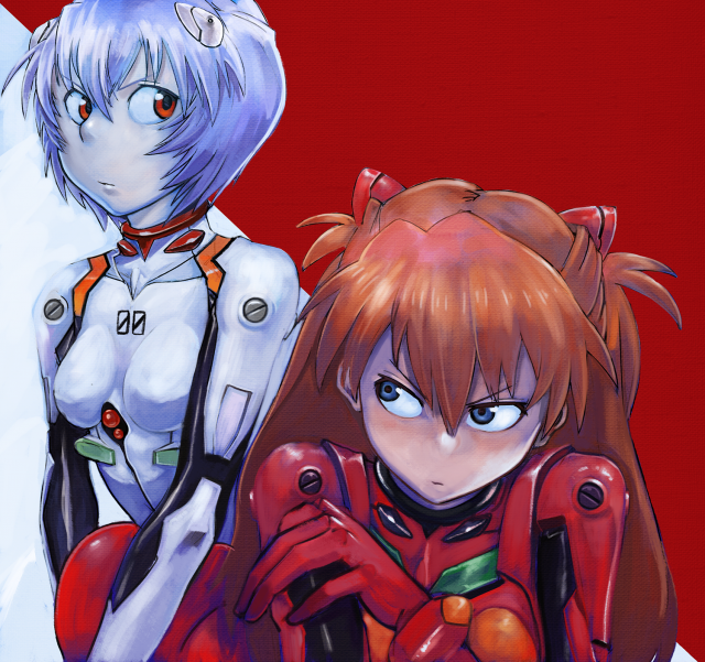 ayanami rei+soryu asuka langley