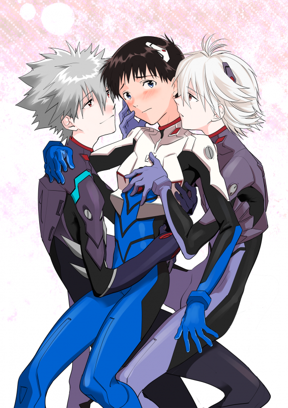 ikari shinji+nagisa kaworu