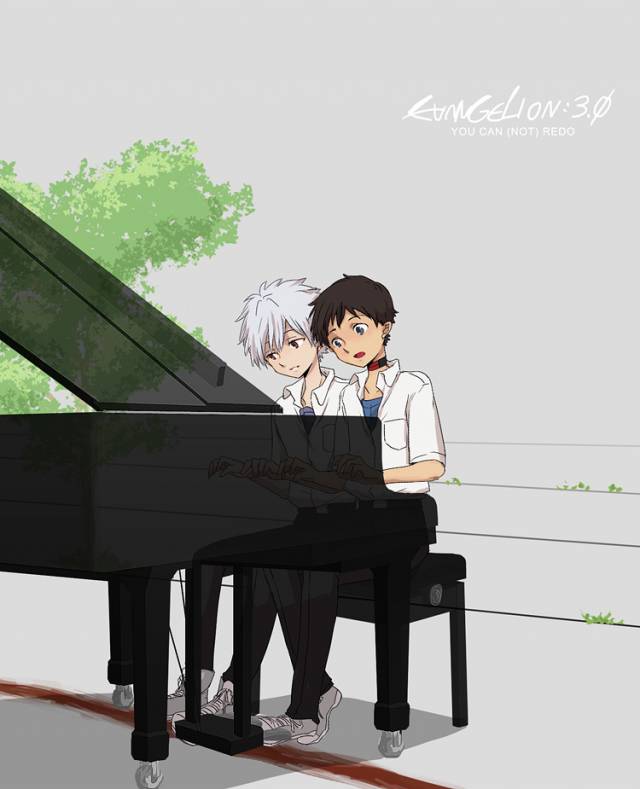 ikari shinji+nagisa kaworu