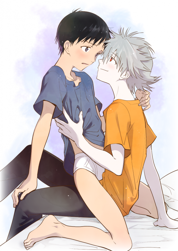 ikari shinji+nagisa kaworu